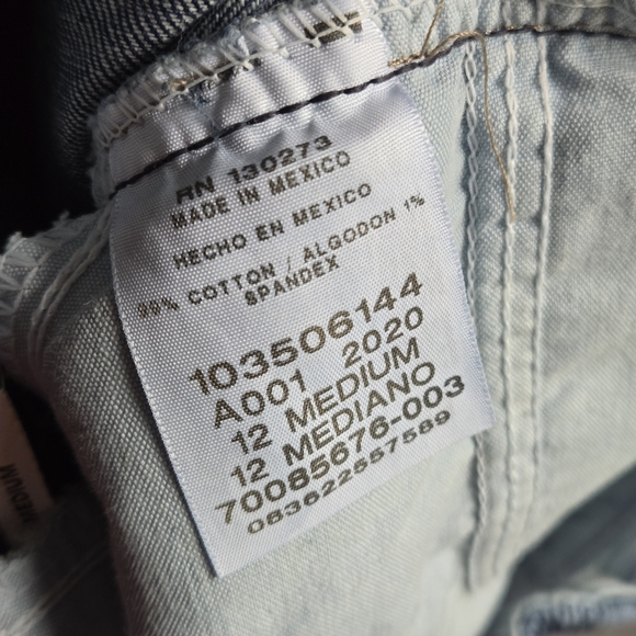 12 M Lee Women's Relaxed Fit Side Waist Elastic Tapered Leg Jeans Mid Rise Blue - Picture 12 of 16